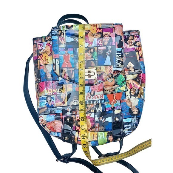 Michelle Obama Glossy Magazine Cover Collage Backpack - Picture 14 of 15